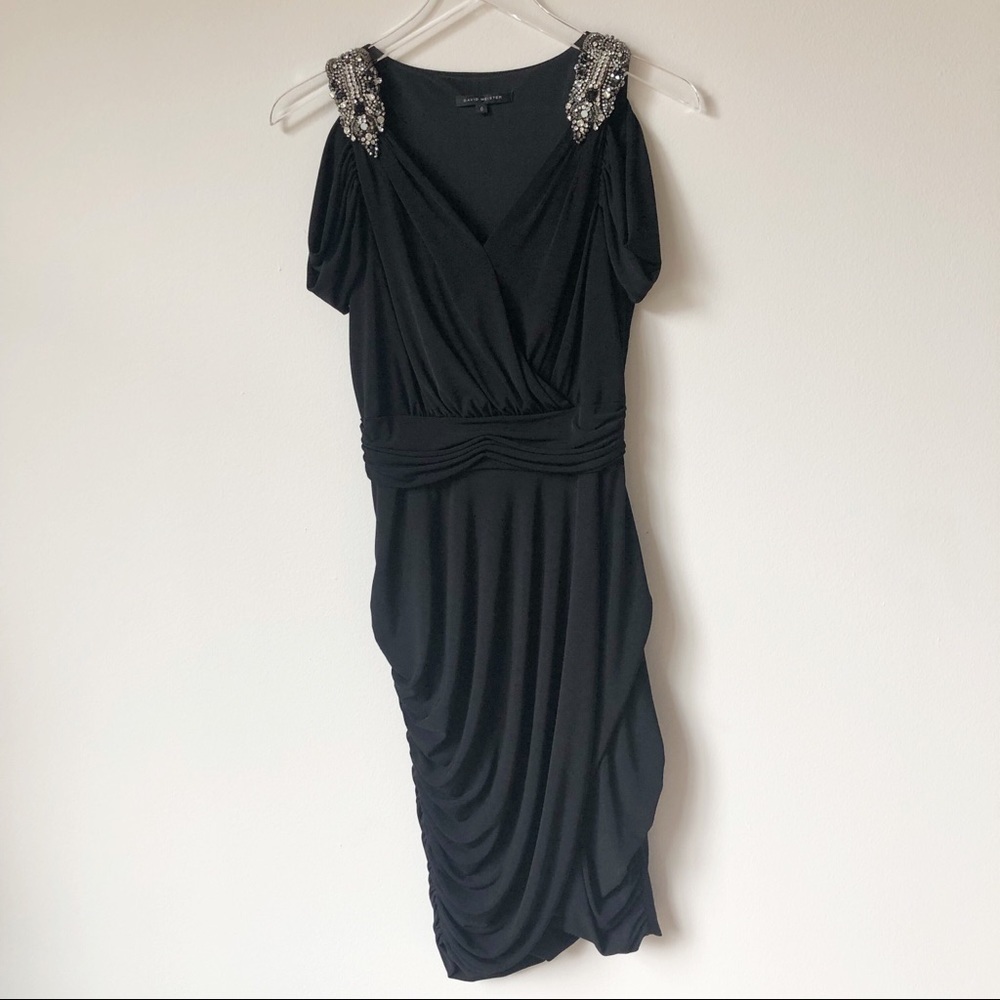 David Meister Embellished Cocktail Dress